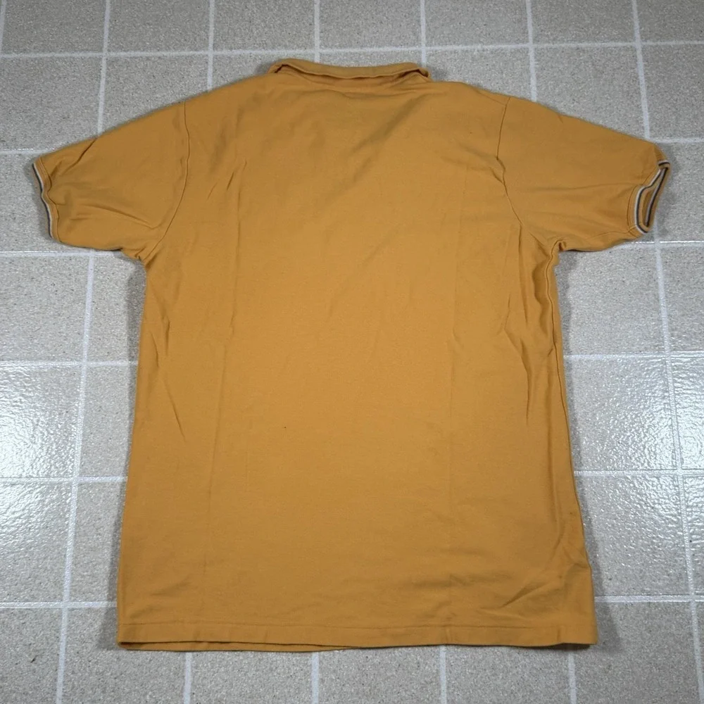 Vintage Polo Ralph Lauren Jeans Co Yellow V Neck Collar Polo Shirt Size L